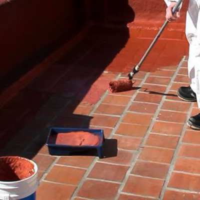  Impermeabilización de techos de laminas y concreto con impermeabilizante fibratado blanco aislante.